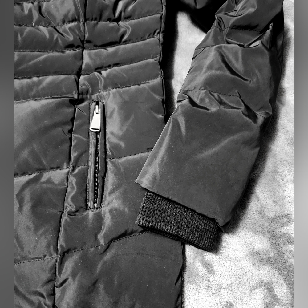 Cleo Down Black Women's Coat - Picture 13 of 16